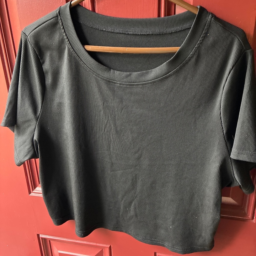 Cropped Stretchy T shirt